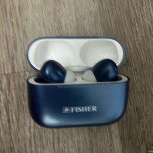 Wireless blue Earbuds